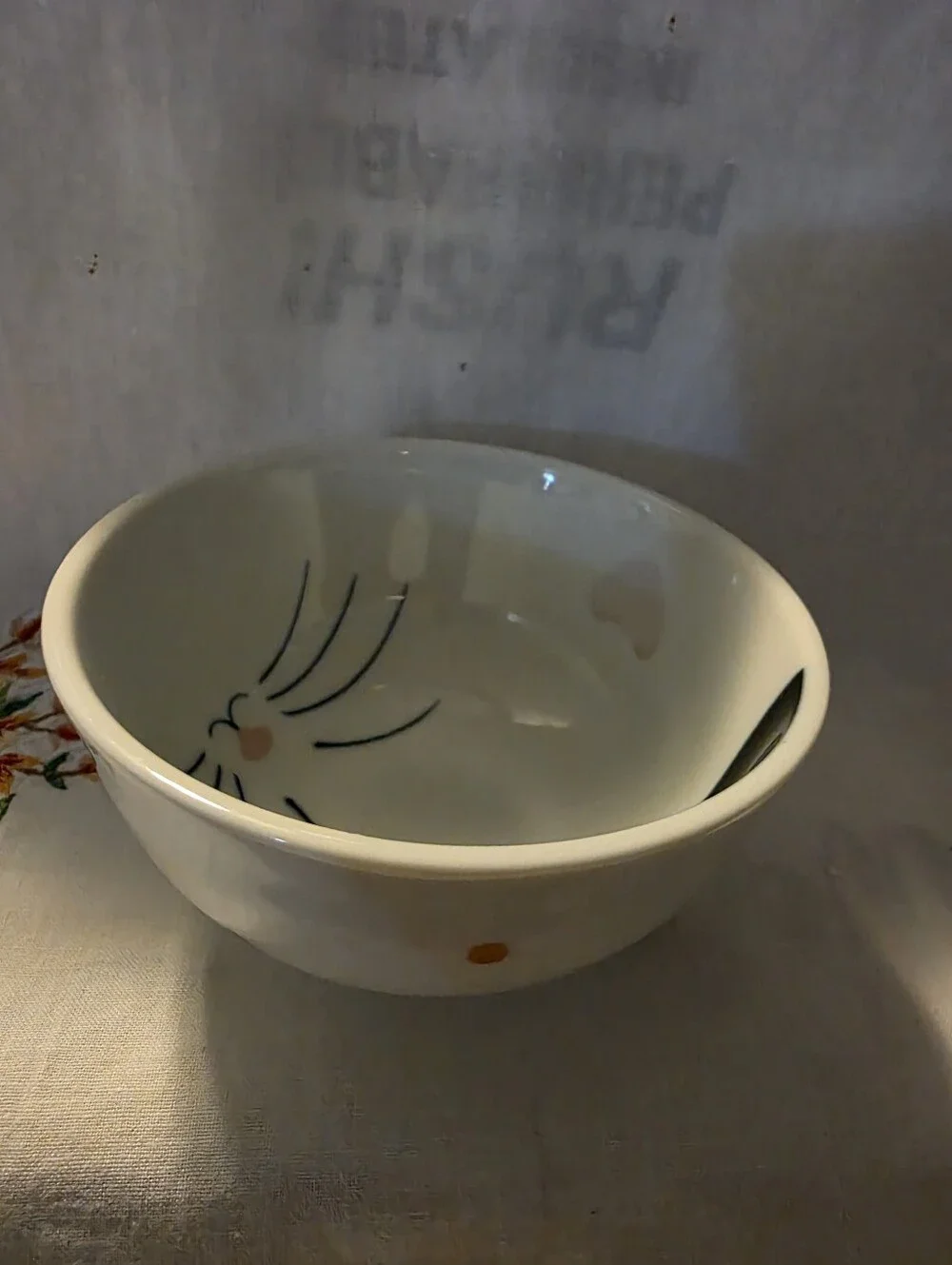 Vintage Aika Porcelain Cat Face Small Bowl